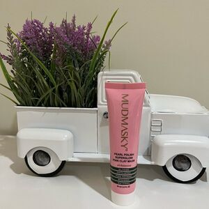 Mudmasky Pearl Polish Superglow Pink Clay Mask- Full Size 60 ml/ 2.0 Fl Oz- New